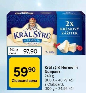 Sýr Hermelín Král sýrů