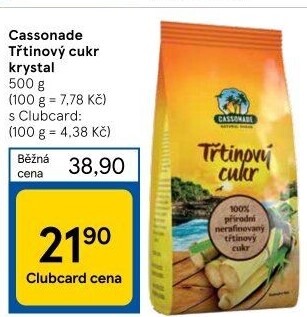 Třtinový cukr Cassonade
