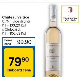 Vína Chateau Valtice