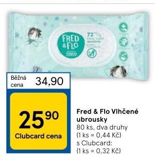 Vlhčené ubrousky Fred&amp