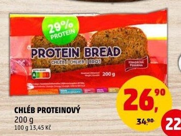Chléb proteinový Hradecká pekárna