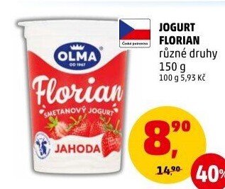 Jogurt smetanový Florian Olma