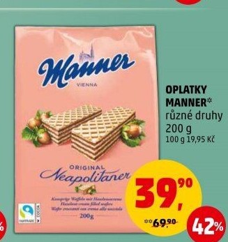 Oplatky Manner
