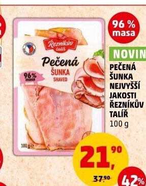 Šunka pečená nejvyšší jakosti Řezníkův talíř