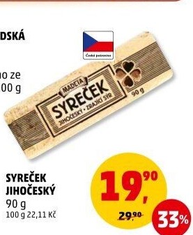 Sýr Syreček Jihočeský Madeta
