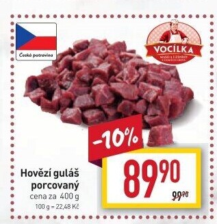 Hovězí maso na guláš Vocílka