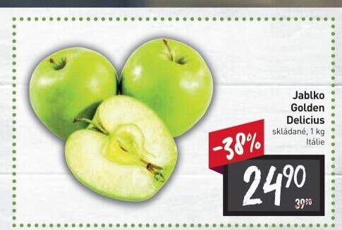 Jablka Golden Delicious