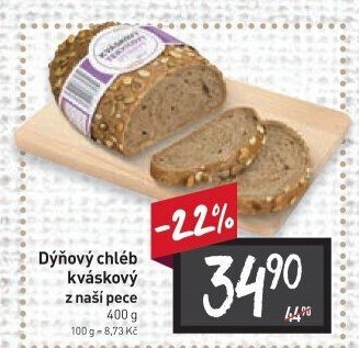 Kváskový dýňový chléb
