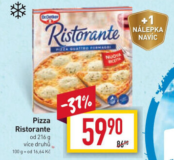 Pizza mražená Ristorante Dr. Oetker