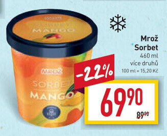 Sorbet v kelímku Mrož Prima