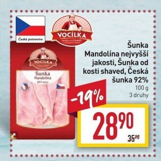 Šunka nejvyšší jakosti Mandolína Vocílka