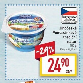 Tradiční pomazánkové Jihočeské Madeta