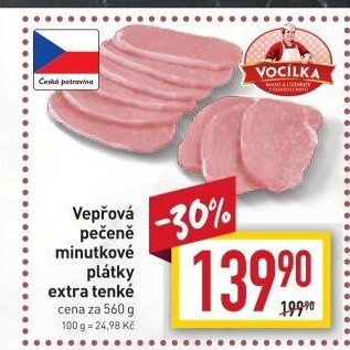 Vepřová pečeně bez kosti Vocílka