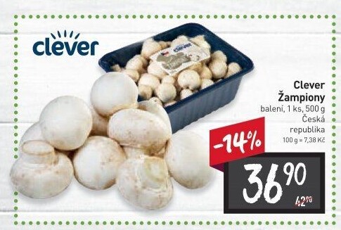 Žampiony Clever