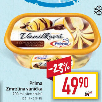 Zmrzlina ve vaničce Prima
