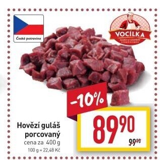 Hovězí maso na guláš Vocílka