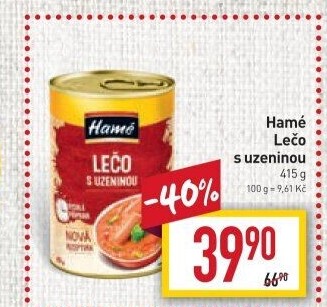 Lečo s uzeninou Hamé - konzerva