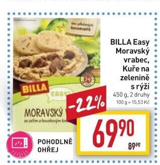 Moravský vrabec Easy Billa