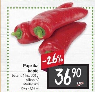 Paprika červená kapie