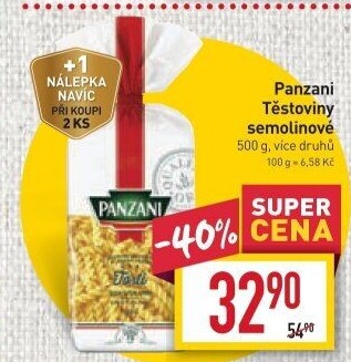 Těstoviny Panzani