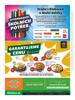 akční leták Globus 25.8.2022-31.8.2022
