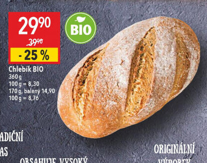 Chlebík bio