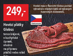 Hovězí plátky Globus