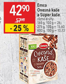 Kaše ovesná Emco