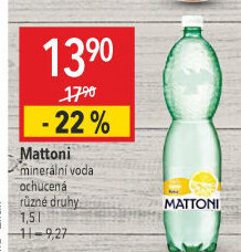 Ochucená voda Mattoni