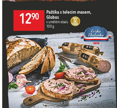Paštika s telecím masem Játrovka Globus