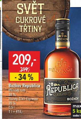 Rum Republica Exclusive Božkov