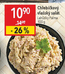 Salát vlašský chlebíčkový