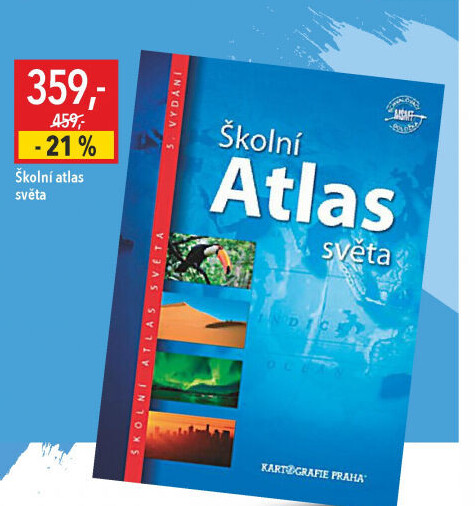 Školní atlas světa Kartografie Praha