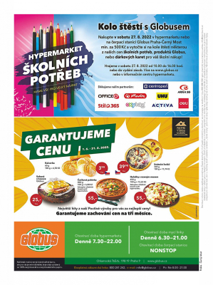 akční leták Globus 25.8.2022-31.8.2022