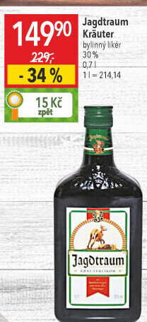 Bylinný likér Jagdtraum