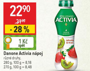 Jogurtový nápoj Activia Danone