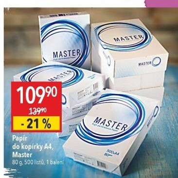 Kancelářský papír A4 Master