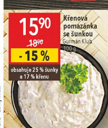 Křenová pomazánka se šunkou