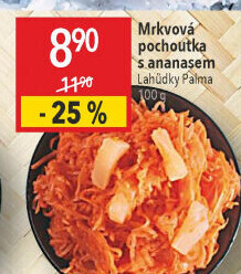Salát mrkvový s ananasem