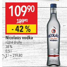 Vodka extra jemná St. Nicolaus