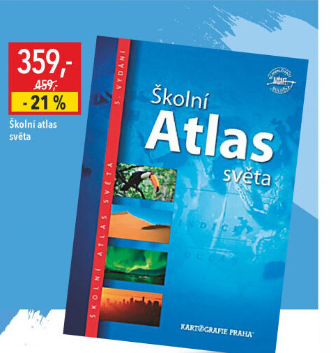 Školní atlas světa Kartografie Praha