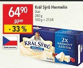 Sýr Hermelín Král sýrů