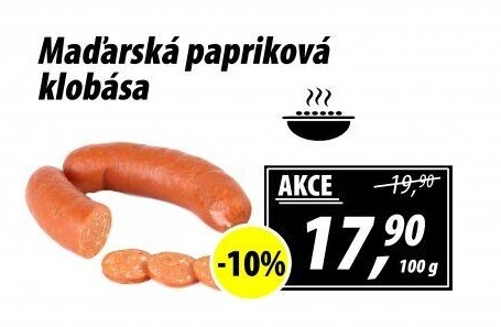 Maďarská papriková klobása