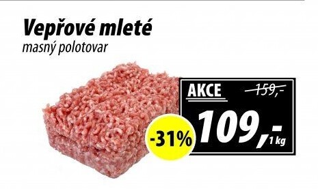 Maso mleté vepřové