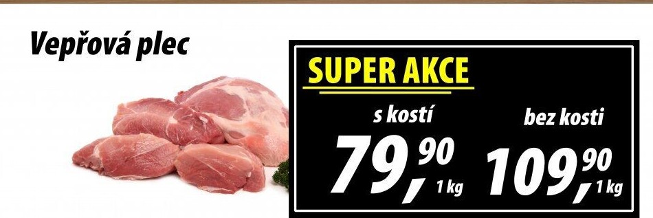 Vepřová plec bez kosti
