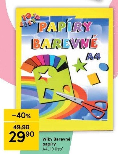 Barevné papíry Wiky