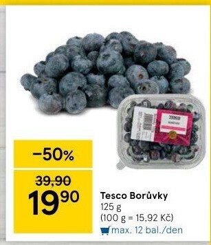 Borůvky Tesco