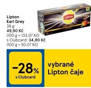 Čaj Earl Grey Lipton