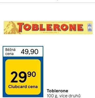 Čokoláda Toblerone