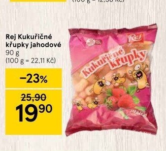 Křupky kukuřičné ochucené bez lepku Rej